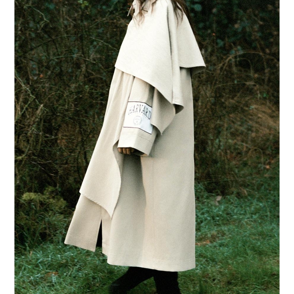 Harvard University Cape Trench Coat